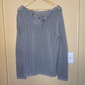 Talbots Gray Knit Top
